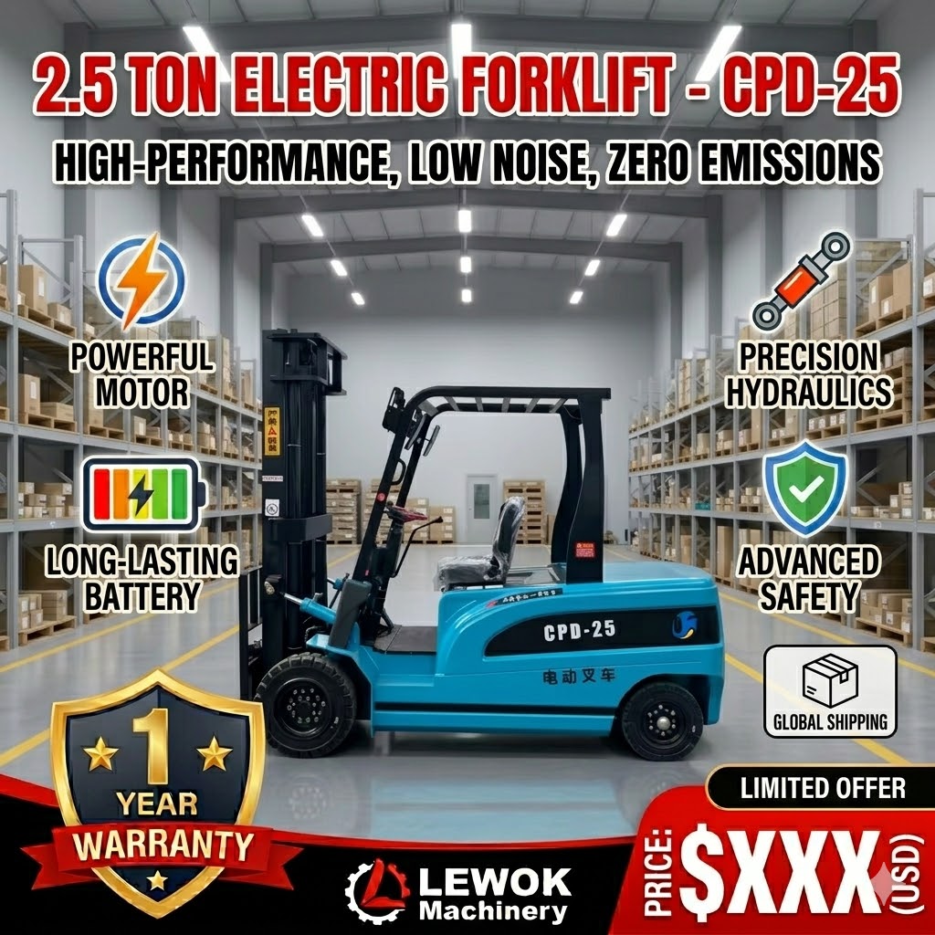 Heavy Equipment Forklift - Chariot Élévateur Électrique Transpalette Électrique 2.5T