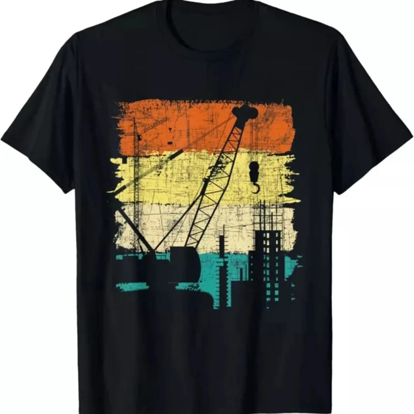 Heavy Equipment Washing - T-shirt rétro pour conducteur de grue,