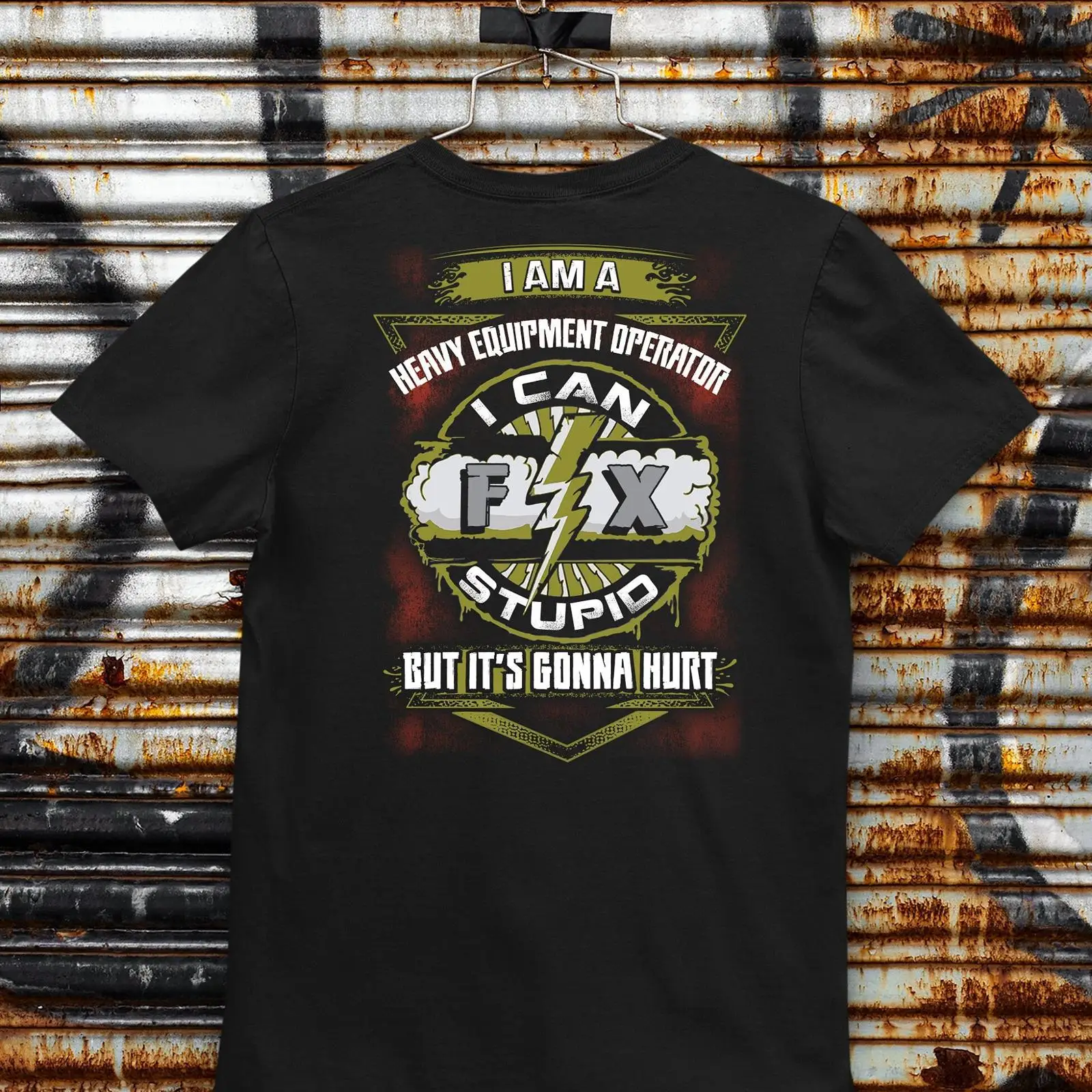 Heavy Equipment Washing - T-shirt décontracté pour homme avec slogan