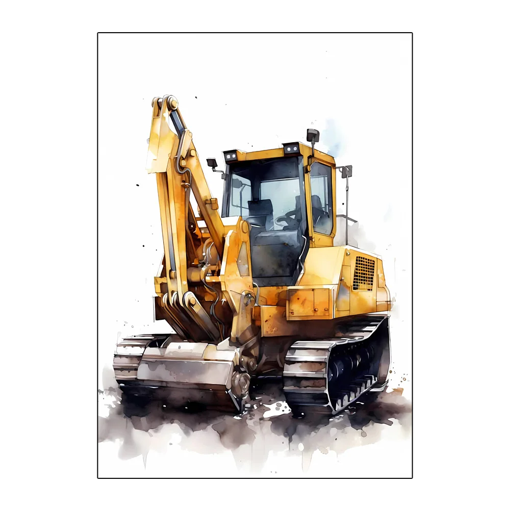 Toile d'art mural pour véhicul - Heavy Equipment Background avis et prix