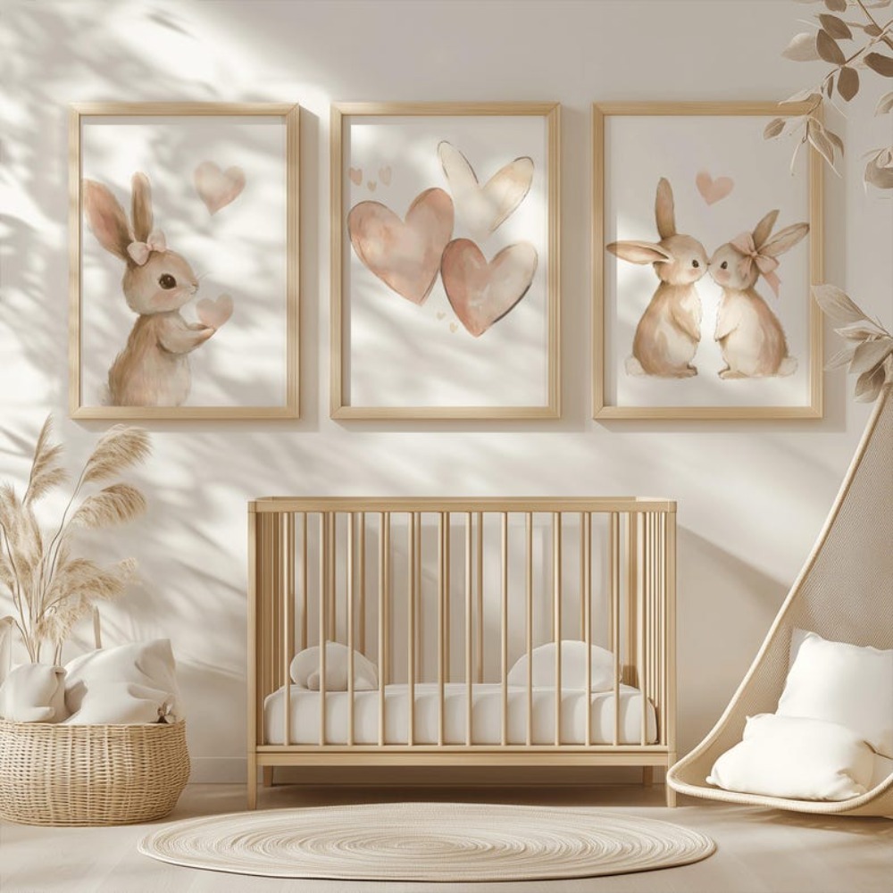 Affiche de lapin sans cadre, d - Heavy Equipment Background avis et prix