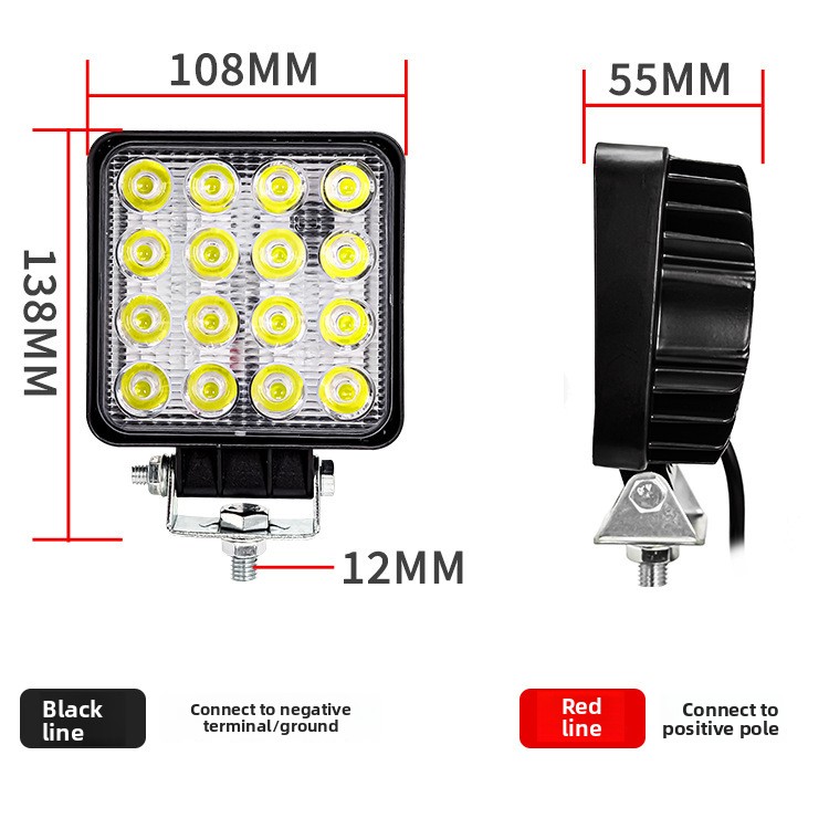 Phare de travail LED 48W 16 LE - Heavy Equipment Forklift avis et prix