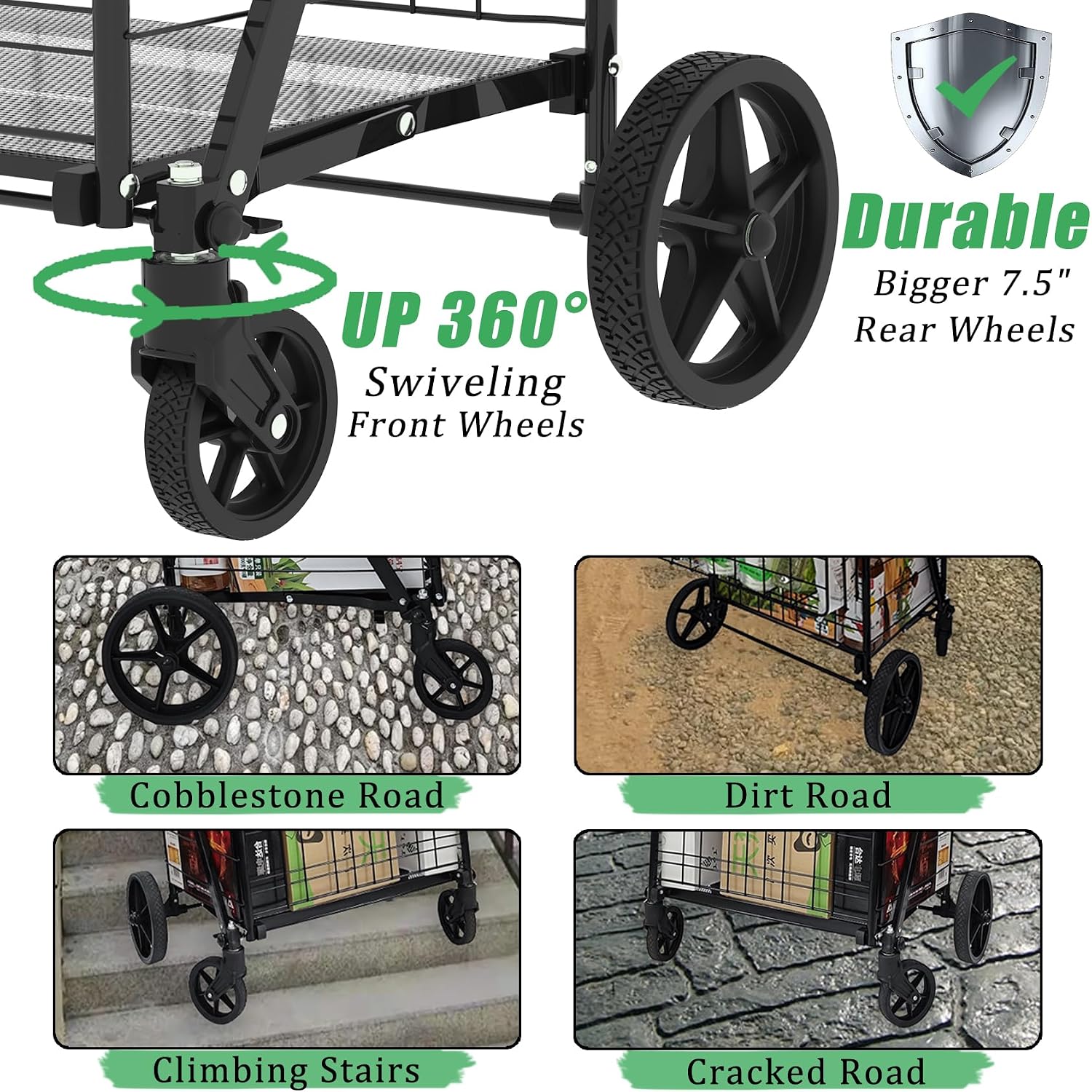 Chariot de courses pliable rob - Heavy Equipment Washing avis et prix