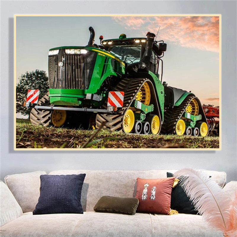 Affiche de ferme de tracteur d - Heavy Equipment Background avis et prix