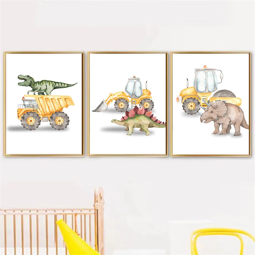 Toile d'art mural de dessin an - Heavy Equipment Background avis et prix