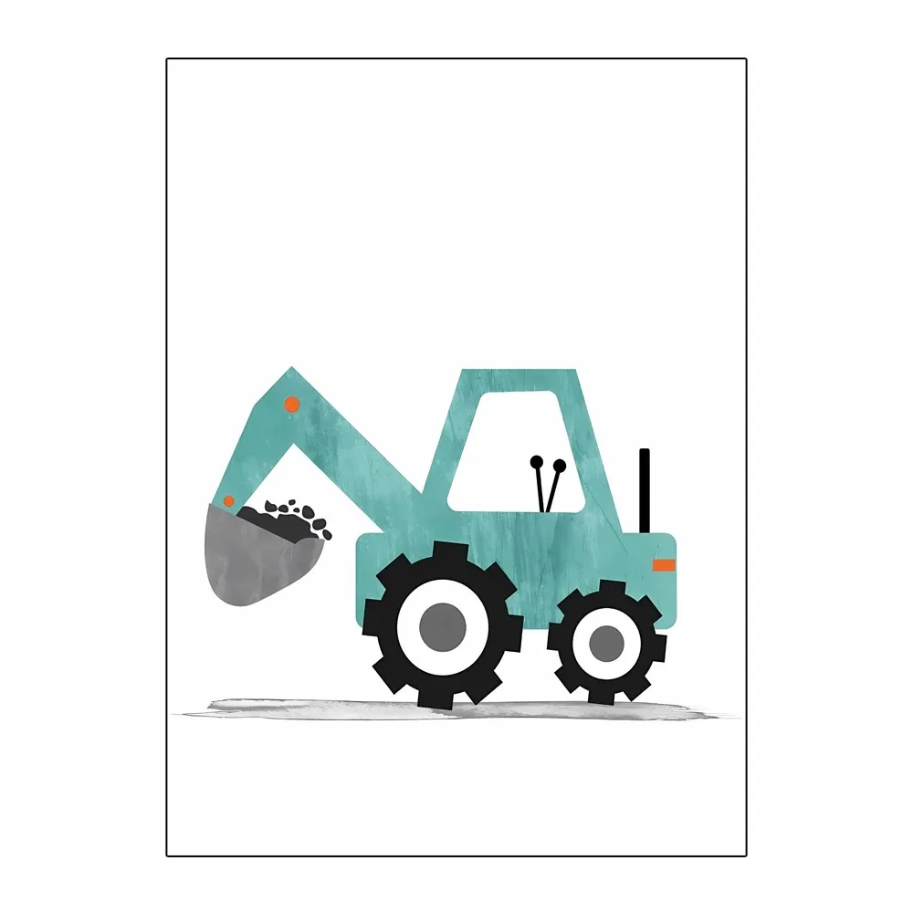 Toile de peinture imprimée de  - Heavy Equipment Background avis et prix