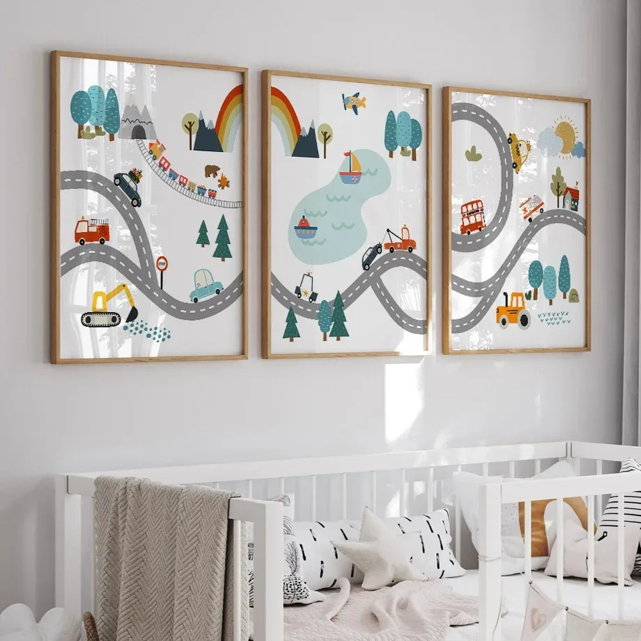 Toile de peinture imprimée de  - Heavy Equipment Background avis et prix