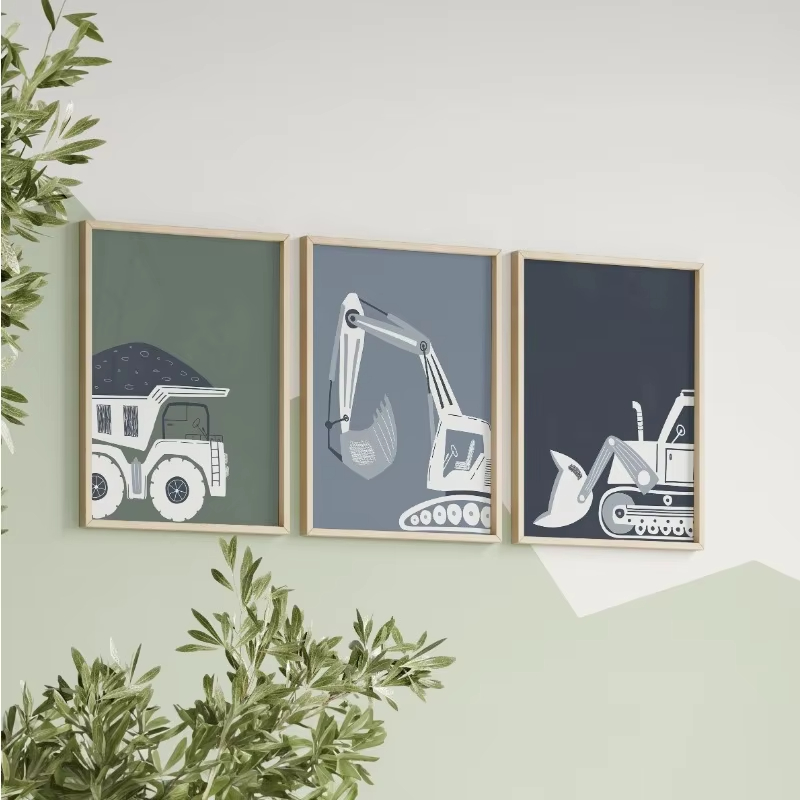 Affiche de véhicules de Constr - Heavy Equipment Background avis et prix