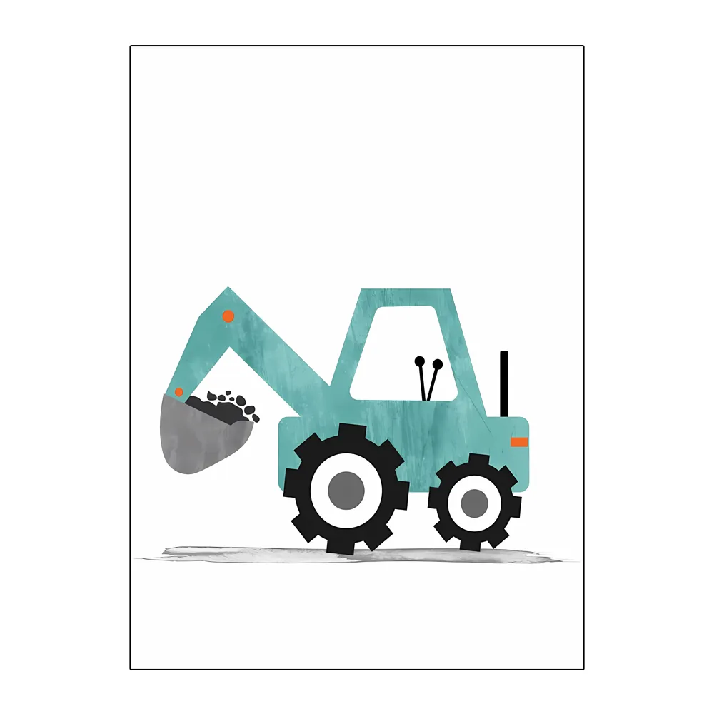 Toile de peinture imprimée de  - Heavy Equipment Background avis et prix